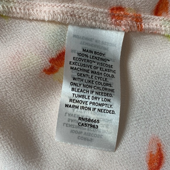 BP Easy Floral Print Button Front Skater Minidress Pink Women's Plus Size Dress - Picture 10 of 11